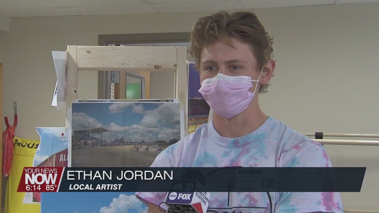 Local teenage artist creates artwork for Lima Memorial's new Inpatient Rehabilitation Center